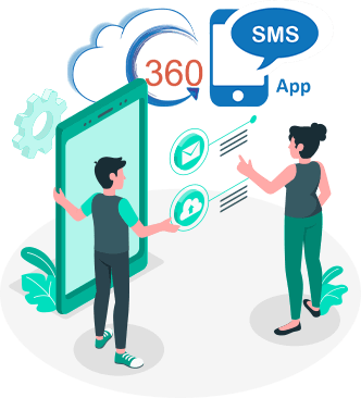 360 sms app/software for bulk text messaging solution