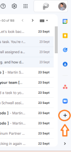 Look at the right side bar of your Gmail inbox