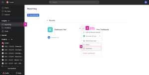 Duplicated Dashboard in Asana